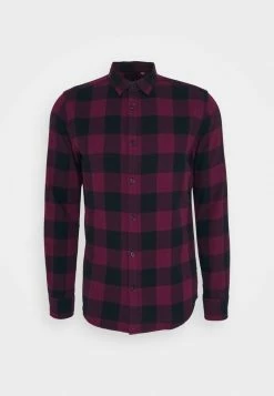 Only & Sons ONSGUDMUND LIFE CHECKED SHIRT - Shirt - Cabernet -Only & Sons shop cdae19683d8e40d8a76c9f9b09dd45b4