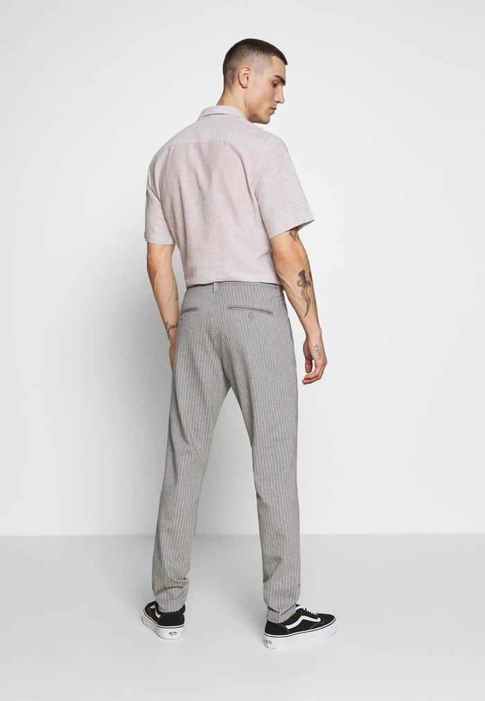 Only & Sons ONSMARK PANT STRIPE - Trousers - Light Grey Melange 5 Only & Sons ONSMARK PANT STRIPE - Trousers - Light Grey Melange - Image 3