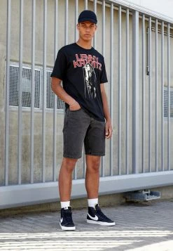 Only & Sons ONSAVI WASHED - Denim Shorts - Black Denim