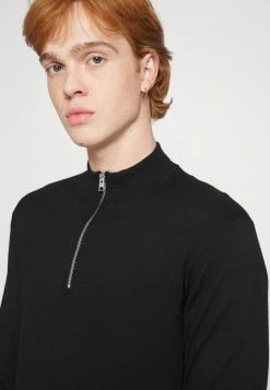 Only & Sons ONSWYLER LIFE HALF ZIP - Jumper - Black -Only & Sons shop d23e34a7e4d542f4b33f76e04c1ce564