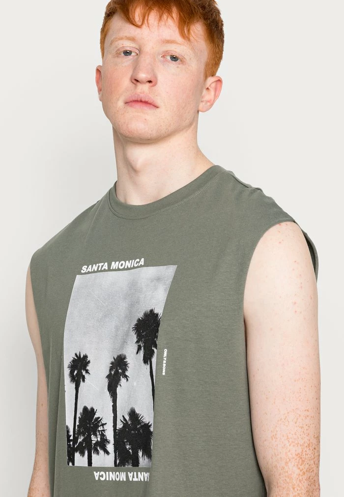 Only & Sons ONSGRAYSON RLX - Print T-shirt - Castor Gray 7 Only & Sons ONSGRAYSON RLX - Print T-shirt - Castor Gray - Image 5