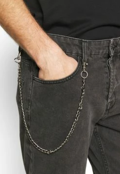 Only & Sons ONSAVI BEAM WASH WITH CHAIN - Jeans Tapered Fit - Black Denim -Only & Sons shop d3a6ba41fccb4a4386670b5d1255b998