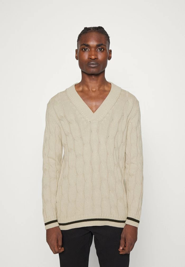 Only & Sons ONSPHILIP STRAIGHT CABLE - Jumper - Silver Lining 3 Only & Sons ONSPHILIP STRAIGHT CABLE - Jumper - Silver Lining