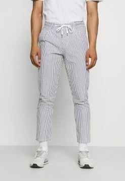 Only & Sons ONSLEO LIFE CROP SEERSUCKER - Trousers - Dark Navy