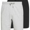 Only & Sons ONSNEIL 2 PACK - Shorts - Black/grey -Only & Sons shop dba13b4dfc9548678edf98defc5d6fb6