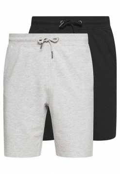 Only & Sons ONSNEIL 2 PACK - Shorts - Black/grey