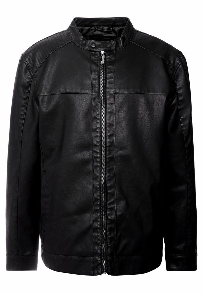 Only & Sons ONSMIKE RACER JACKET - Faux Leather Jacket - Black 6 Only & Sons ONSMIKE RACER JACKET - Faux Leather Jacket - Black - Image 4
