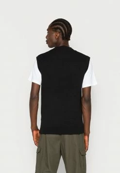 Only & Sons ONSPASCO LOOSE VEST - Jumper - Black -Only & Sons shop dd51042eae224e44b846cfcc542cfc96