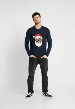 Only & Sons ONSXMAS FUNNY BADGE - Jumper - Blue Nights 8 Only & Sons ONSXMAS FUNNY BADGE - Jumper - Blue Nights -Only & Sons shop de870360f1d24ab68b28a8243c1cb565
