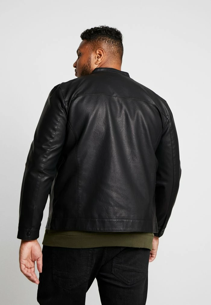 Only & Sons ONSMIKE RACER JACKET - Faux Leather Jacket - Black 5 Only & Sons ONSMIKE RACER JACKET - Faux Leather Jacket - Black - Image 3