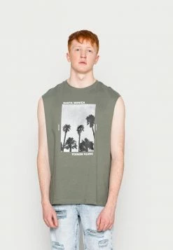 Only & Sons ONSGRAYSON RLX - Print T-shirt - Castor Gray