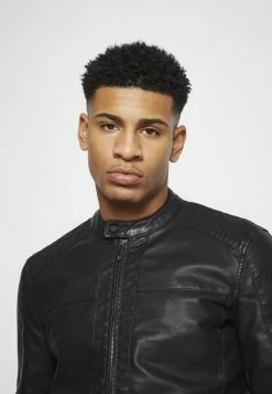 Only & Sons ONSMIKE RACER JACKET - Faux Leather Jacket - Black 14 Only & Sons ONSMIKE RACER JACKET - Faux Leather Jacket - Black -Only & Sons shop e3e1fa3cdf4d405889f8aa6c565e54cf