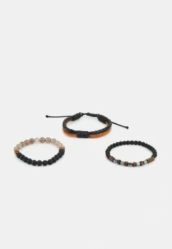 Only & Sons ONSCOLE BRACELET 3 PACK - Bracelet - Black