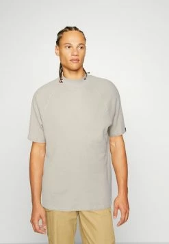 Only & Sons ONSKEITH WAFFLE MOCK TEE - Basic T-shirt - Silver Lining