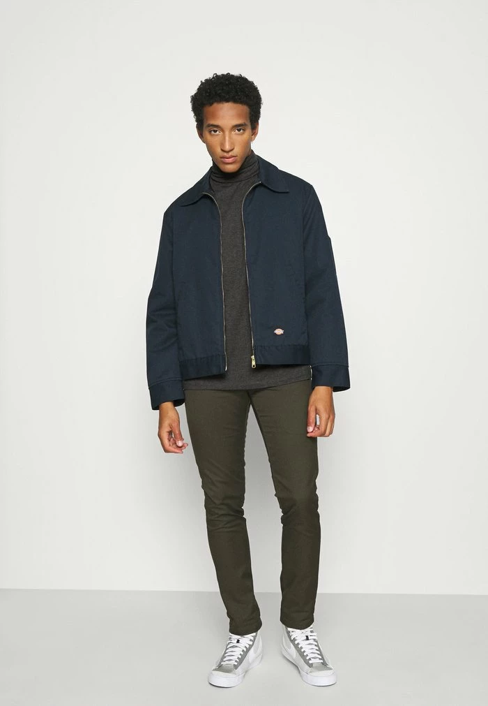 Only & Sons ONSMICHAN SLIM ROLLNECK TEE - Long Sleeved Top - Dark Grey Melange 4 Only & Sons ONSMICHAN SLIM ROLLNECK TEE - Long Sleeved Top - Dark Grey Melange - Image 2