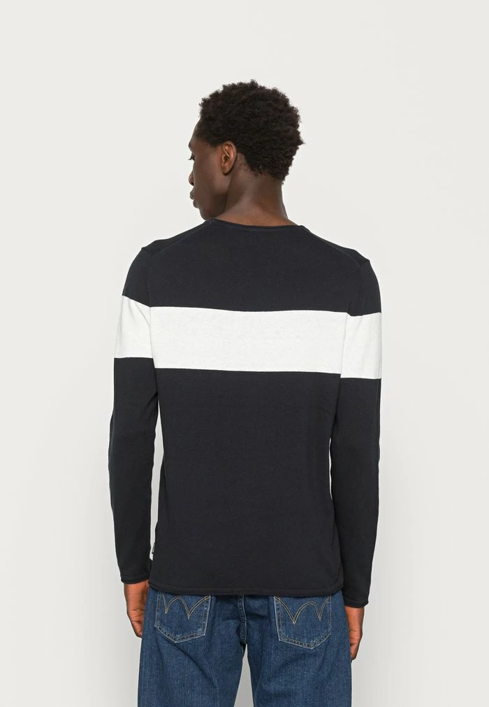 Only & Sons ONSDON CREW NECK STRIPE - Jumper - Dark Navy 5 Only & Sons ONSDON CREW NECK STRIPE - Jumper - Dark Navy - Image 3