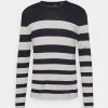 Only & Sons ONSDON STRIPED CREW NECK - Jumper - Dark Navy 1 Only & Sons ONSDON STRIPED CREW NECK - Jumper - Dark Navy -Only & Sons shop edb31b5b8c504b9d9cbd57b85b5849a5