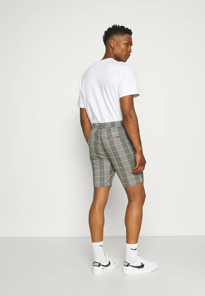 Only & Sons ONSLINUS CHECK - Shorts - Medium Grey Melange 5 Only & Sons ONSLINUS CHECK - Shorts - Medium Grey Melange - Image 3