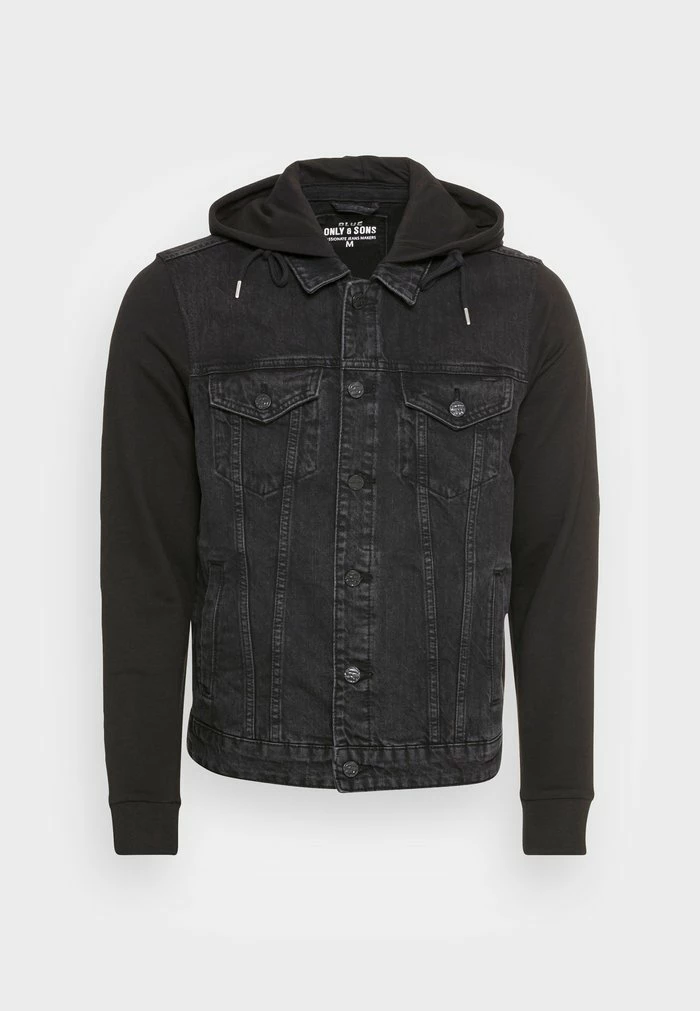 Only & Sons ONSCOIN HOOD TRUCKER - Denim Jacket - Black Denim 6 Only & Sons ONSCOIN HOOD TRUCKER - Denim Jacket - Black Denim - Image 4