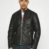 Only & Sons ONSDEAN JACKET - Leather Jacket - Black -Only & Sons shop f31348cc42824a3f8c6e389d05510f9a