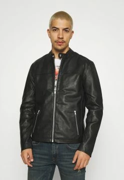 Only & Sons ONSDEAN JACKET - Leather Jacket - Black