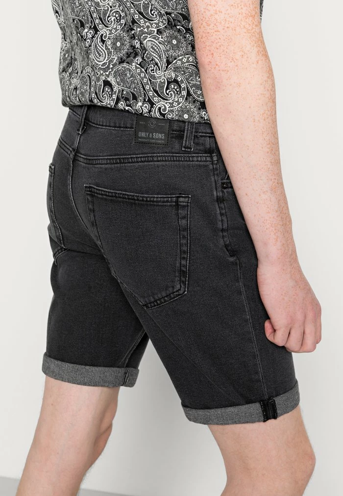 Only & Sons ONSPLY - Denim Shorts - Black 7 Only & Sons ONSPLY - Denim Shorts - Black - Image 5