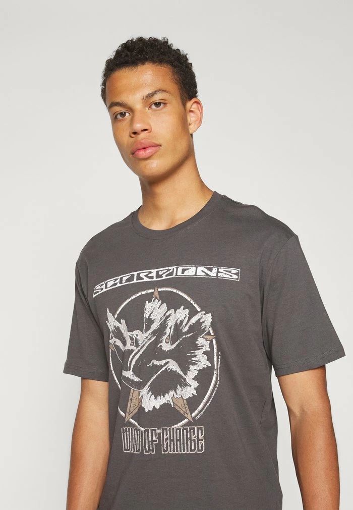 Only & Sons ONSSCORPIONS TEE - Print T-shirt - Grey 8 Only & Sons ONSSCORPIONS TEE - Print T-shirt - Grey - Image 6