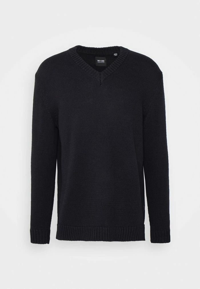 Only & Sons ONSHARVEY LIFE V NECK - Jumper - Black 7 Only & Sons ONSHARVEY LIFE V NECK - Jumper - Black - Image 5