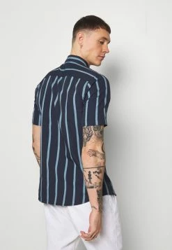 Only & Sons ONSTRAVIS LIFE STRIPED - Shirt - Dark Navy 10 Only & Sons ONSTRAVIS LIFE STRIPED - Shirt - Dark Navy -Only & Sons shop f856d64638bc43d89b94989db29a106a