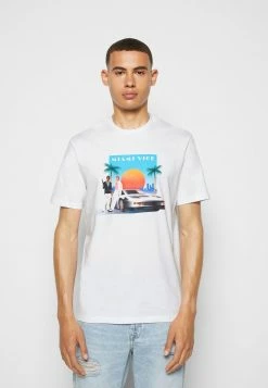 Only & Sons ONSVICE TEE - Print T-shirt - White -Only & Sons shop f9e845165e5a4f2a83c76fd68bde6510