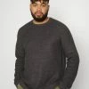 Only & Sons ONSKELVIN CREW NECK - Jumper - Dark Grey Melange -Only & Sons shop fa0cdd0c3826465dbd8b06af195fc44e