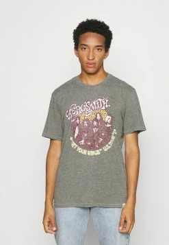 Only & Sons ONSAEROSMITH LIFE - Print T-shirt - Medium Grey Melange